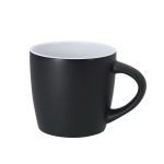 Tazza in ceramica con finitura nero opaco e interno colorato 350ml color bianco prima vista