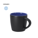 Tazza in ceramica con finitura nero opaco e interno colorato 350ml