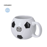 Tazza in ceramica con design a pallone da calcio classico 440 ml
