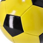 Pallone da calcio in pelle sintetica bicolore con pentagoni, misura 5 seconda vista