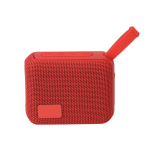 Piccolo altoparlante stereo portatile con maniglia di trasporto 5W color rosso prima vista