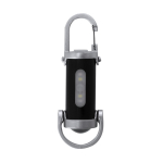 Torcia ricaricabile con moschettone di trasporto e 7 modalità di luce color nero prima vista