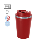Bicchiere termico da asporto in acciaio inox con coperchio ermetico 350ml