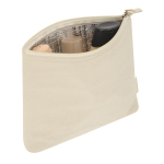 Beauty case termico in cotone riciclato naturale con zip 170 g/m² seconda vista