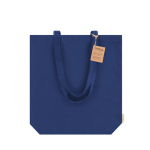 Borsa in cotone biologico con soffietto e manici rinforzati 270 g/m² quarta vista