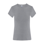 T-shirt da donna in cotone a manica corta 150 g/m² color grigio prima vista