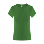 T-shirt da donna in cotone a manica corta 150 g/m² color verde prima vista