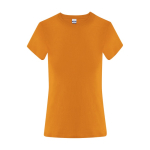 T-shirt da donna in cotone a manica corta 150 g/m² color arancione prima vista