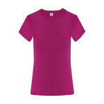 T-shirt da donna in cotone a manica corta 150 g/m² color fucsia prima vista