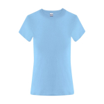 T-shirt da donna in cotone a manica corta 150 g/m² color azzurro prima vista