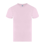 T-shirt bambino in cotone jersey liscio manica corta 150 g/m² color rosa prima vista