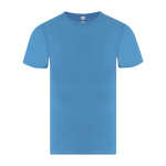 T-shirt bambino in cotone jersey liscio manica corta 150 g/m² color turchese prima vista