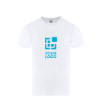 T-shirt bambino unisex in cotone manica corta 150 g/m² vista area di stampa