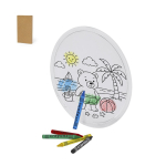 Frisbee per bambini in tessuto non-woven con area da colorare