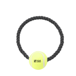 Gioco da mordere con pallina da tennis ideale per cani vista area di stampa