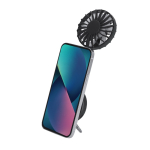 Ventilatore multiposizione 360° con ventosa per fissare il cellulare seconda vista