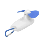 Ventilatore portatile con torcia LED e moschettone per il trasporto terza vista