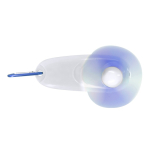 Ventilatore portatile con torcia LED e moschettone per il trasporto quarta vista