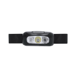 Torcia frontale LED con fascia regolabile per testa o braccio color nero prima vista