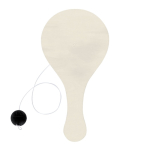 Set di racchette in legno con pallina da colorare con pastelli a cera quarta vista