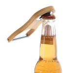 Pelapatate e apribottiglie 2 in 1 in bambù e acciaio inox da personalizzare quarta vista