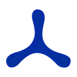 Frisbee originale a 3 pale, flessibile e leggero in gomma morbida color blu prima vista