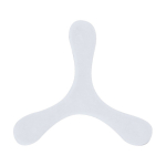 Frisbee originale a 3 pale, flessibile e leggero in gomma morbida color bianco prima vista