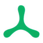 Frisbee originale a 3 pale, flessibile e leggero in gomma morbida color verde prima vista