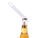 Apribottiglie in acciaio inox con foro circolare da 3 cm seconda vista