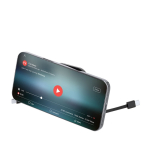 Cavo di ricarica 2 in 1 in plastica con supporto magnetico 60W quinta vista