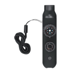 Fischietto di sopravvivenza 6 in 1 con torcia LED e cordino color nero prima vista