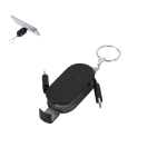 Cavo di ricarica portachiavi retrattile con supporto per smartphone 60W