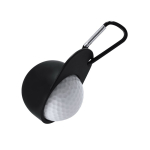 Portachiavi con moschettone e design cappellino da golf con pallina terza vista