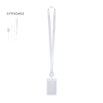 Lanyard estensibile con portabadge removibile e clip