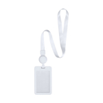 Lanyard estensibile con portabadge removibile e clip seconda vista