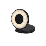 Anello di luce LED con aggancio magnetico a smartphone o computer terza vista