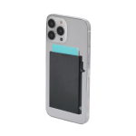 Portacarte in alluminio con supporto magnetico e blocco RFID quarta vista