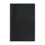 Taccuino A5 a righe con copertina morbida in cartone e fogli riciclati color nero prima vista