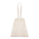 Borsa in cotone con cordini e manici lunghi rinforzati 180 g/m² quinta vista