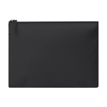 Beauty case in pelle sintetica con scomparto con chiusura a zip color nero prima vista