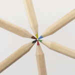 Matite in legno in astuccio di cartone personalizzabile quarta vista