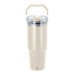 Bicchiere termico in acciaio inox a doppia parete con manico 900ml color naturale prima vista
