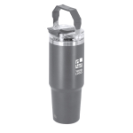 Bicchiere termico in acciaio inox a doppia parete con manico 900ml vista area di stampa
