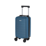 Trolley rigido in plastica con ruote removibili per cabina vista area di stampa