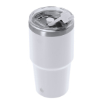 Bicchiere termico in acciaio inox a doppia parete con cannuccia 650 ml terza vista