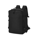 Zaino da viaggio multifunzione per laptop 15” con tasche antifurto color nero prima vista