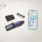 Portacarte portafoglio in pelle sintetica con localizzatore intelligente vista ambiente