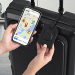 Identificatore per valigie in pelle sintetica con localizzatore intelligente vista ambiente