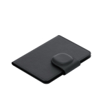 Custodia per passaporto in pelle sintetica con localizzatore e chiusura magnetica terza vista