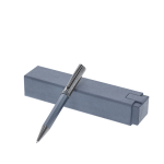 Penna premium in metallo a rotazione e ricaricabile, inchiostro blu vista area di stampa